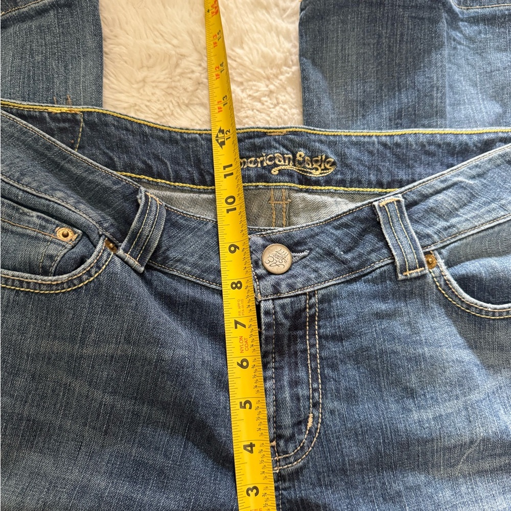 Vintage American Eagle AE 1977 boyfriend bootcut jeans size 14 - Picture 5 of 9